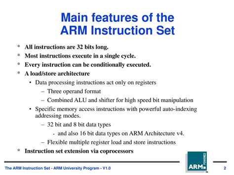 The ARM Instruction Set - ppt download