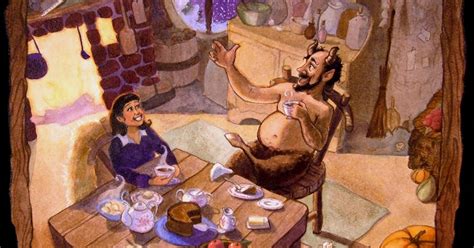 Pamela Goodman Illustration Blog: Lucy and Mr. Tumnus Have Tea