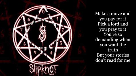 Slipknot unsainted lyrics - YouTube