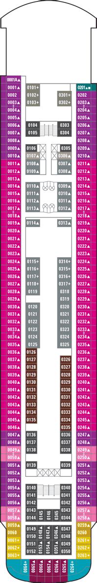 Norwegian Sky Deck plan & cabin plan