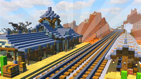 How To Build an Old Train Station in Minecraft (CREATIVE BUILDING ...