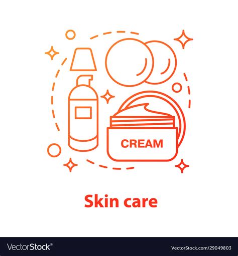 Skin care concept icon Royalty Free Vector Image