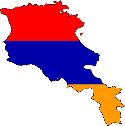 Armenia Flag Map - Mapsof.Net