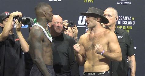 UFC 293 Ceremonial Weigh-Ins: Israel Adesanya vs Sean Strickland Video ...