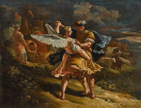 FRANCESCO FONTEBASSO | JACOB WRESTLING WITH THE ANGEL | The Dealer's ...