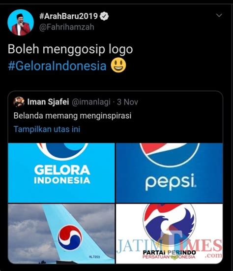 Netizen Sebut Logo Partai Gelora Mirip Pepsi | Indopolitika.com