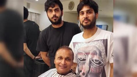 Anil Ambani and sons get lockdown haircut at home. Photos by Tina ...