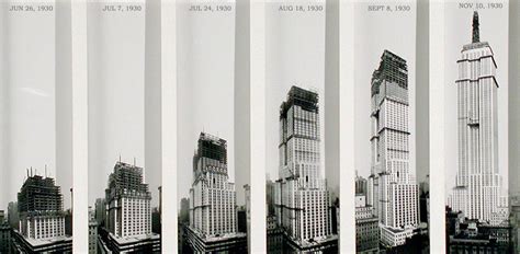 Empire State Building, 1930... The entire building went up in just over ...