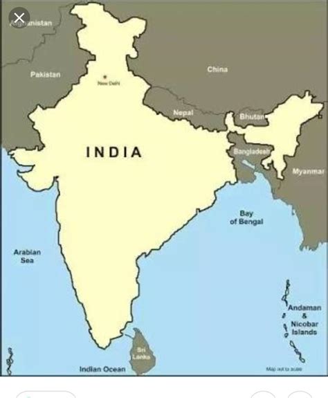 India Map With Neighbouring Countries – Verjaardag Vrouw 2020