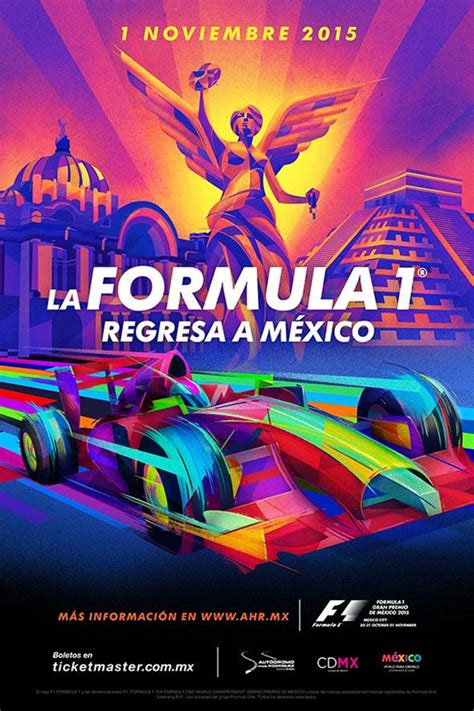 Poster oficial del GP de México Fórmula 1 2015 | Atracción360