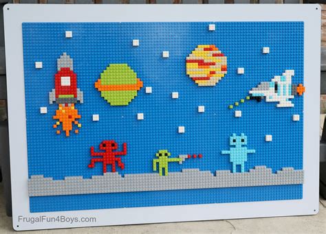 LEGO Wall Building Ideas and Printable Building Cards - Frugal Fun For ...