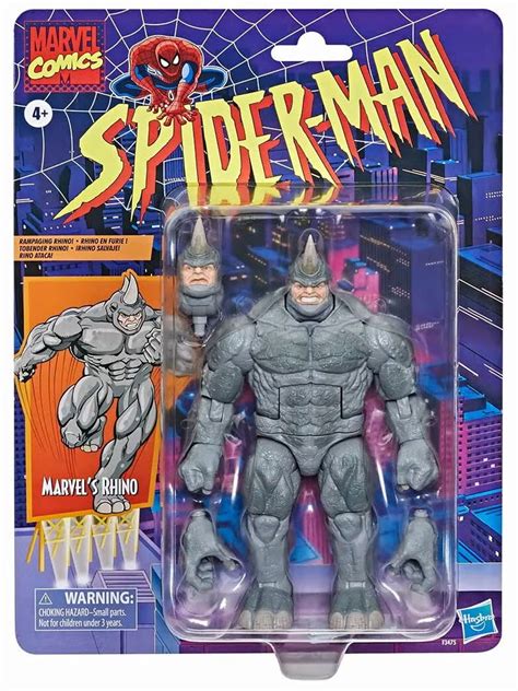 Marvel Legends Rhino Spider-Man Retro Figure Revealed & Up for Order ...