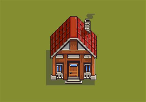 Pixel house | Pixel art, Pixel art design, Art