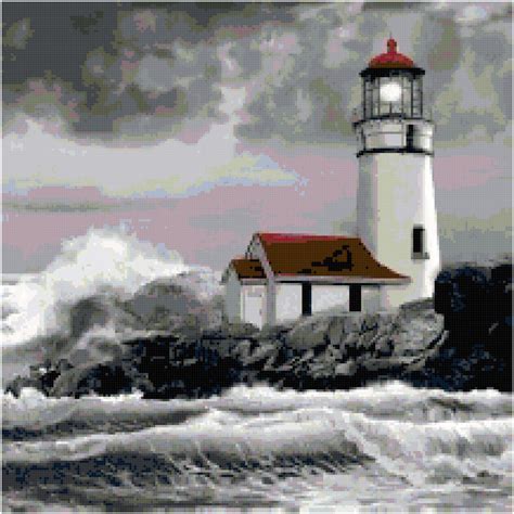 Lighthouse 17 Cross Stitch Pattern