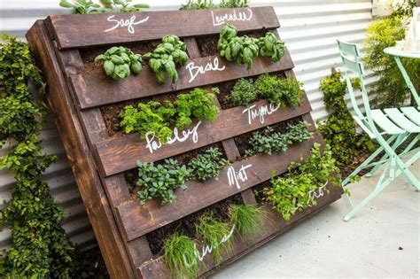 29 Easy DIY Pallet Ideas for Vegetable Garden - decoarchi.com | Herb garden pallet, Diy herb ...
