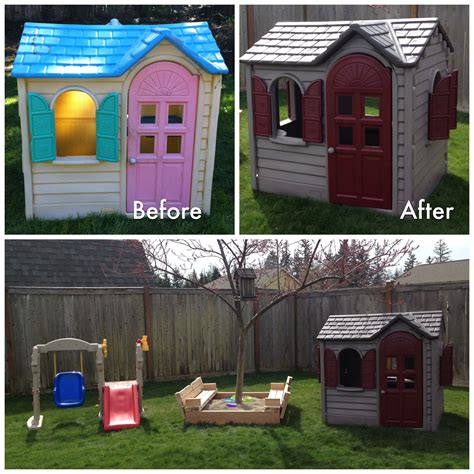 Little Tikes Playhouse Makeover | We got this playhouse for free from a ...