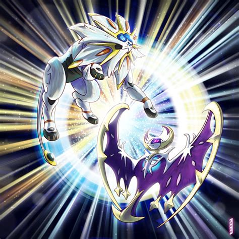 Solgaleo and Lunala by PedroLarez on DeviantArt