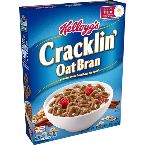 Kellogg's, Cracklin Oat Bran, Breakfast Cereal, Original, 16.5 Oz - Walmart.com - Walmart.com