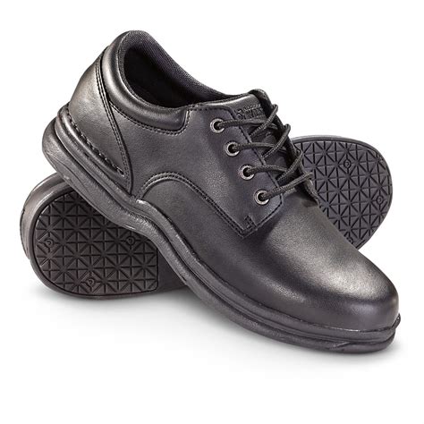 Men's Rockport® Works™ World Tour Oxford Shoes, Black - 214444, Combat ...