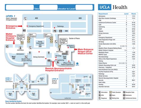 Olive View Medical Center Map - Printable Form, Templates and Letter