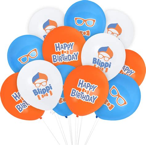 Amazon.com: Treasures Gifted Officially Licensed Blippi Birthday Party Supplies - 12 Pack ...