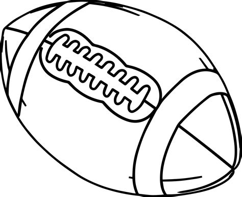 Football Outline Drawing at GetDrawings | Free download