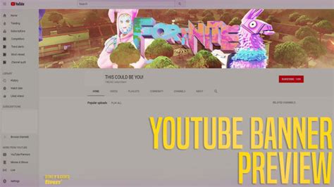 Design a fortnite themed youtube banner by Blackorito | Fiverr