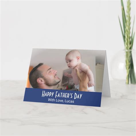 Custom Photo Personalized Father's Day Card | Zazzle