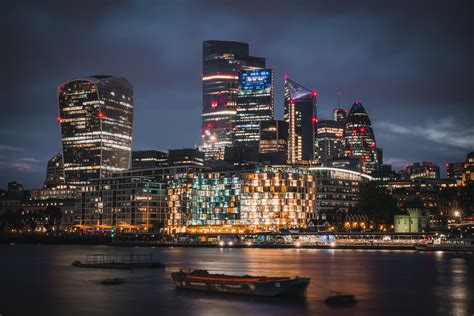 High Rise Buildings during Night Time · Free Stock Photo