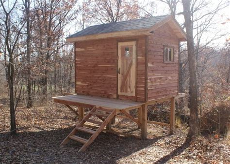 Hunting Cabin Plans | Catalog > Hunting Cabin Kits > 8' x 12' Enclosed ...