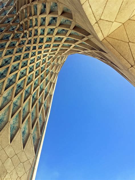 Download Azadi Tower Clear Sky Phone Wallpaper | Wallpapers.com