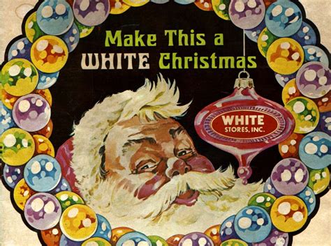 White Stores Inc. advertisement provides a look at Christmas past