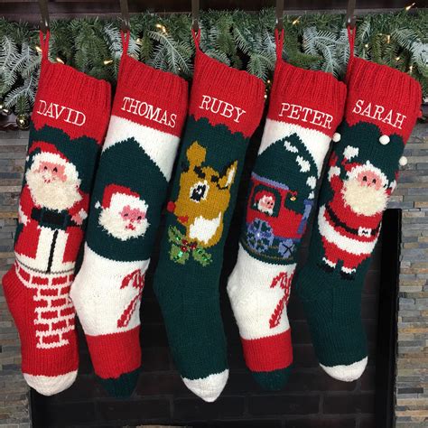 10+ Personalized Knit Christmas Stocking – DECOOMO