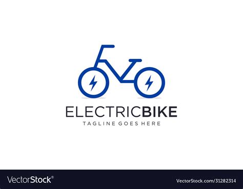 Electric bike logo design editable Royalty Free Vector Image