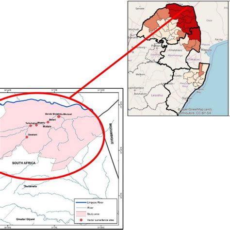 Map of the Vhembe District in Limpopo, South Africa | Download Scientific Diagram