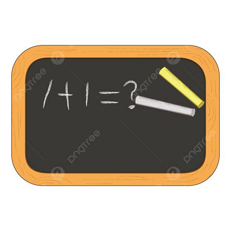 Blackboard And Chalk Clipart Transparent Background, With Blackboard ...