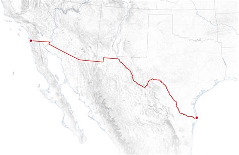 California Mexico Border Map