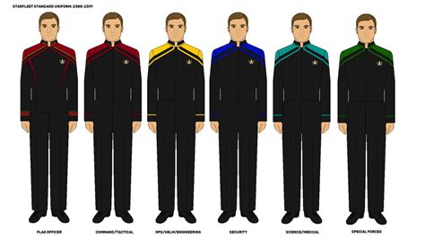 Starfleet Uniforms 2385-2391 by DarthRavager86 on DeviantArt