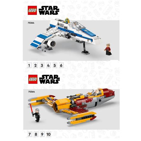 Instruction Lego® Star Wars - New Republic E-Wing vs. Shin Hati's ...