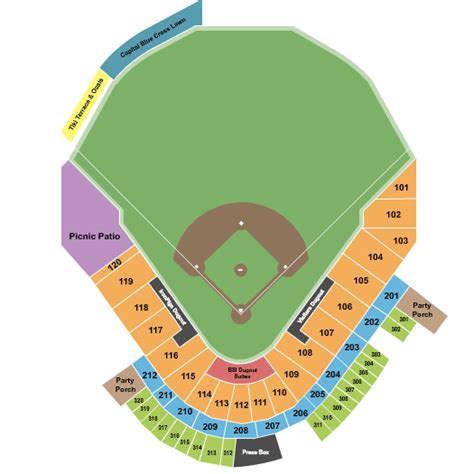 Coca Cola Field Seating Chart With Rows - Chart Walls