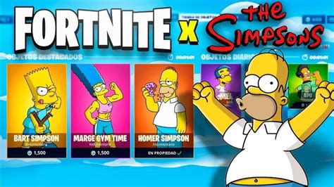 FORTNITE X LOS SIMPSONS ¿SALDRAN SKINS DE LOS SIMPSONS EN FORTNITE? SKIN HOMER SIMPSON BART ...