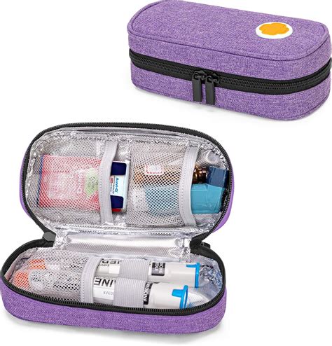 CURMIO Epipen Carrying Case for Adult and Kid, Portable Medicine Supplies Bag for 2 EpiPens ...