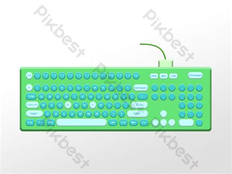 Electronic Product Green Computer Keyboard PNG Images | PSD Free Download - Pikbest