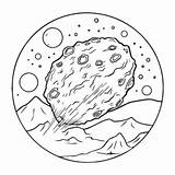Asteroid Coloring Pages Printable For Free Download sketch template