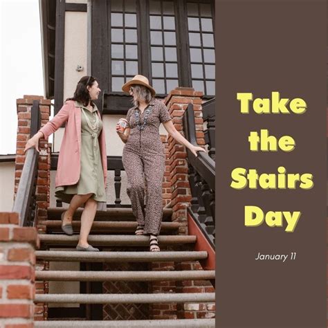 It's National Take the Stairs Day! in 2023 | Take the stairs, Stairs, Simple way