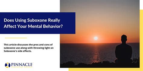 Does Using Suboxone Really Affect Your Mental Behavior?