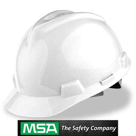 MSA V-Gard White Safety Helmet Fas-Trac Suspension [No Chin Straps] – Singapore Online Home DIY ...