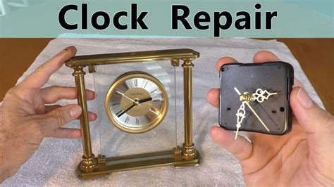 Repair a CLOCK how to FIX or Replace Quartz Movement in Antique Clock - YouTube