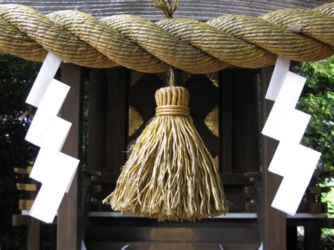 Shimenawa (rice rope) - Green Shinto