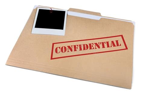 Confidential File Folder stock photo. Image of classified - 115248324 ...